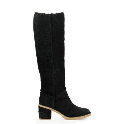 UGG Kasen Tall II Casuallaarzen voor Dames in Black, maat 39 | Suede