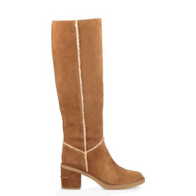 UGG Kasen Tall II Casuallaarzen voor Dames in Chestnut, maat 40 | Suede