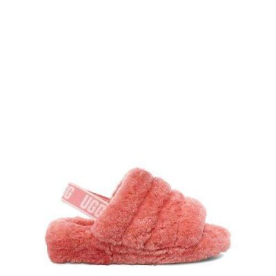 UGG Fluff Yeah Logo Slide voor Dames in Lantana, maat 42 | Shearling