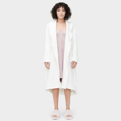 UGG Duffield II Ochtendjassen voor Dames in Cream, maat M | Katoenmix