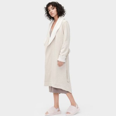 UGG Duffield II Ochtendjassen voor Dames in Oatmeal Heather, maat M | Katoenmix