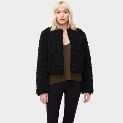 UGG Lorrena Faux Fur Jas voor Dames in Black, maat M