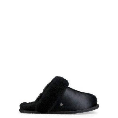 UGG Scuffette II Satin Pantoffels voor Dames in Black, maat 37 | Textiel