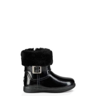 UGG Gemma Casuallaarzen voor Peuters in Black, maat 27.5 | Leder