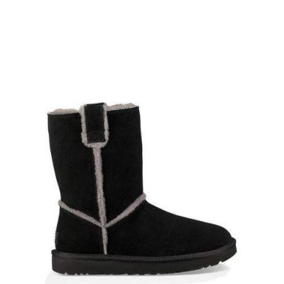 UGG Classic Short Spill Seam Laarzen voor Dames in Black, maat 40 | Shearling