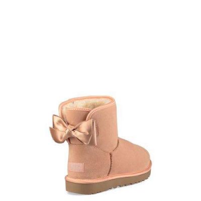 UGG Satin Bow Mini Classic Laarzen voor Dames in Suntan, maat 41 | Shearling