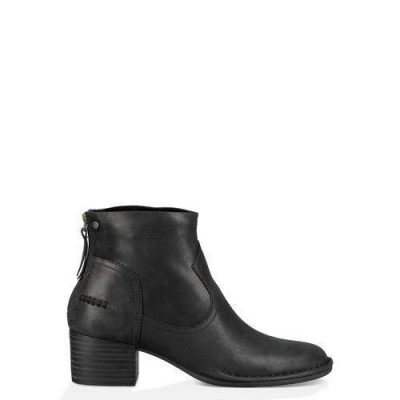 UGG Bandara Ankle Laarzen voor Dames in Black, maat 37 | Leder