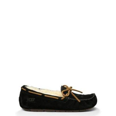 UGG Dakota Pantoffels voor Dames in Black, maat 36 | Leder/Suede