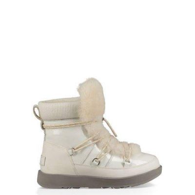 UGG Highland Waterproof Classic Laarzen voor Dames in White, maat 39 | Leder