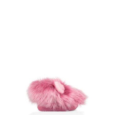 UGG Pinkipuff Solvi Instapschoenen voor Babies in Pink Azalea, maat 18 | Suede