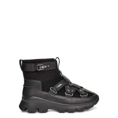 UGG Lakes & Lights Sneaker voor Dames in Black, maat 36 | Leder