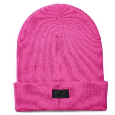 UGG Oversize Cuff Hoed voor Dames in Bright Pink, maat OS | Breien