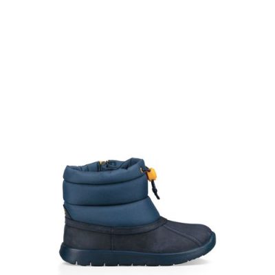 UGG Puffer Waterproof Casuallaarzen voor Peuters in Navy Blue, maat 22 | Leder