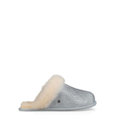 UGG Scuffette II Sparkle Pantoffels voor Dames in Silver, maat 41 | Suede
