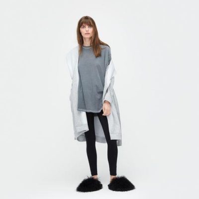 UGG Blanche II Ochtendjassen voor Dames in Seal Heather, maat M | Katoenmix