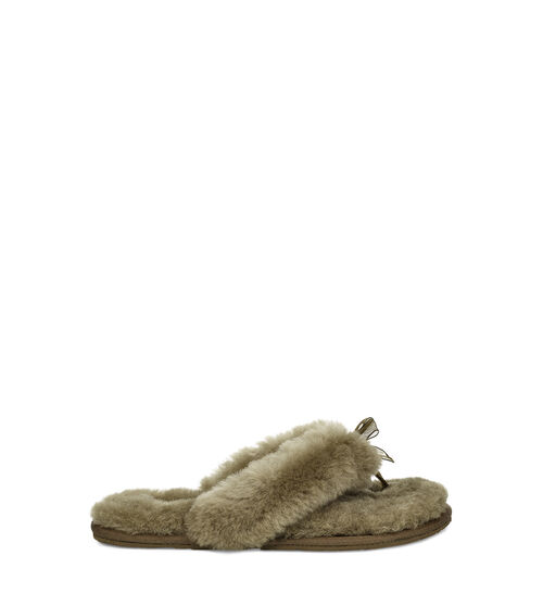 UGG Fluff Flip Flop II in Spruce, maat 39