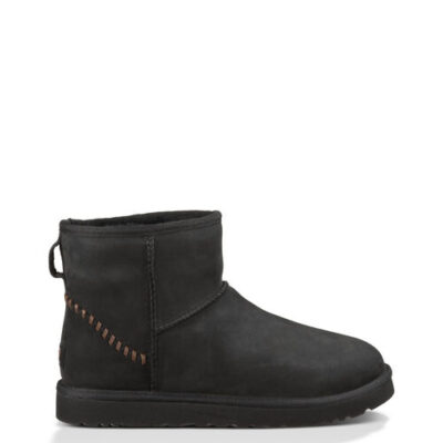 UGG Classic Mini Deco Laarzen voor Heren in Black, maat 43 | Leder