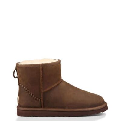 UGG Classic Mini Deco Laarzen voor Heren in Chestnut, maat 44 | Leder