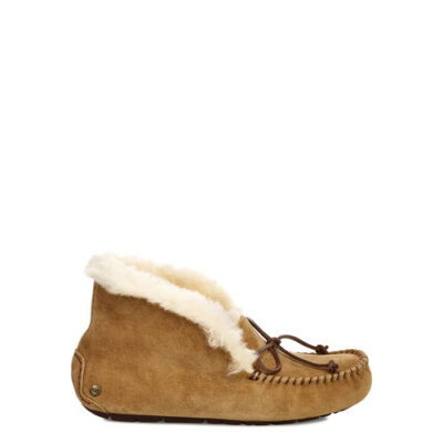 UGG Alena Pantoffels voor Dames in Chestnut, maat 36 | Leder/Suede