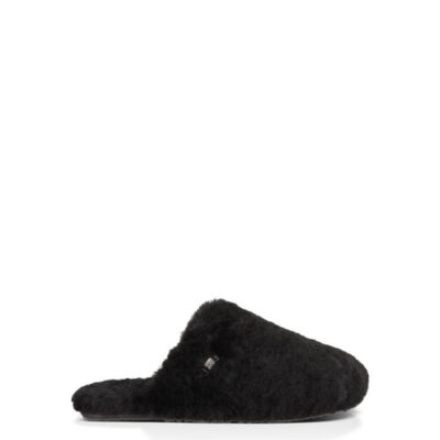 UGG Fluff Clog voor Dames in Black, maat 39 | Shearling