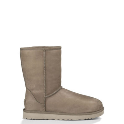 UGG Classic Short Leather Laarzen voor Dames in Feather, maat 40 | Leder