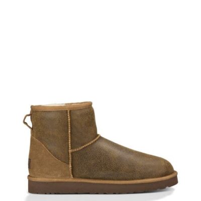 UGG Classic Mini Bomber Laarzen voor Heren in Bomber Jacket Chestnut, maat 42 | Shearling