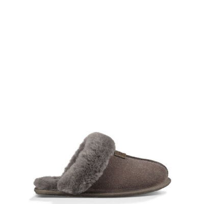 UGG Scuffette II Serein voor Dames in Stormy Grey, maat 44.5 | Shearling/Rubber/Ugg® Pure