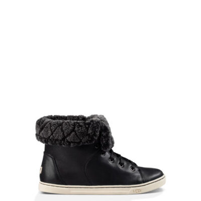 UGG Croft Luxe Quilt voor Dames in Black, maat 35.5 | Shearling/Rubber/Ugg® Pure