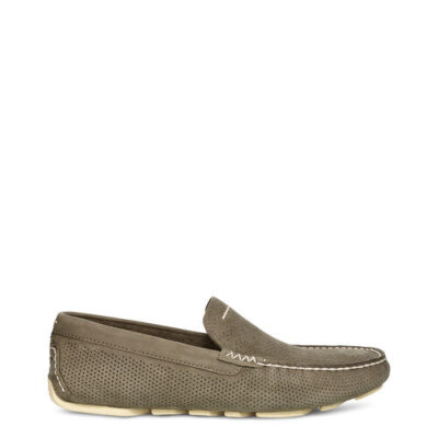 UGG Henrick Stripe Perf Loafers voor Heren in Moss Green, maat 41 | Leder