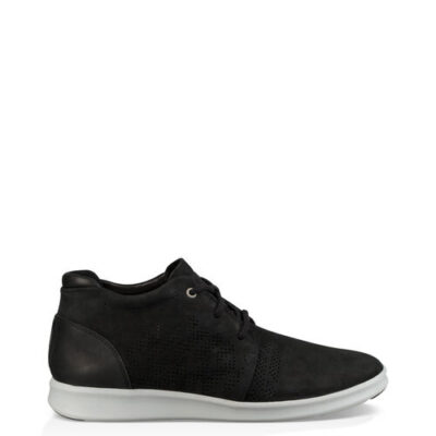 UGG Larken Stripe Perf voor Heren in Black, maat 40 | Leder