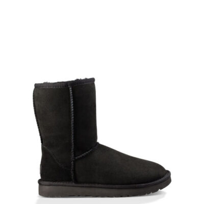 UGG Classic Short II Laarzen voor Dames in Black, maat 43 | Shearling