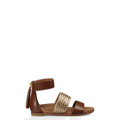 UGG Marabel Metallic voor Kinderen in Chestnut, maat 35 | Faux Leather