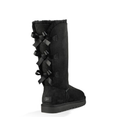 UGG Bailey Bow Tall II Classic Laarzen voor Dames in Black, maat 39 | Shearling