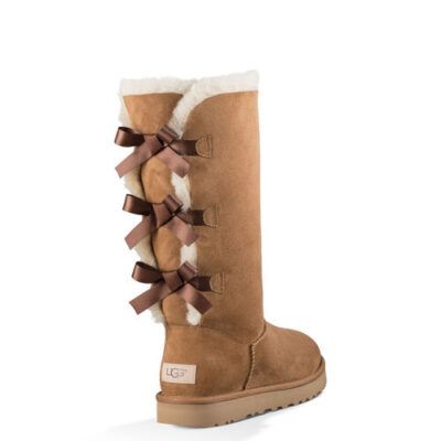 UGG Bailey Bow Tall II Classic Laarzen voor Dames in Chestnut, maat 42 | Shearling