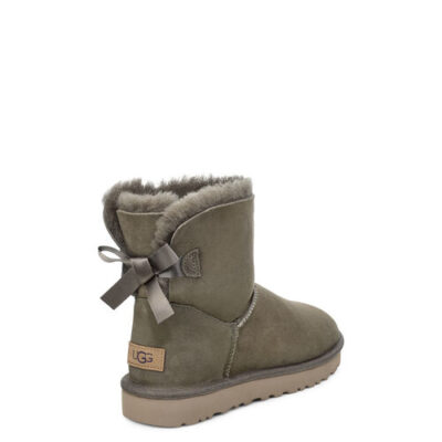UGG Mini Bailey Bow II Laarzen voor Dames in Eucalyptus Spray, maat 38 | Shearling