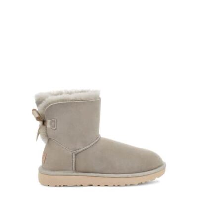 UGG Mini Bailey Bow II Laarzen voor Dames in Goat, maat 39 | Shearling