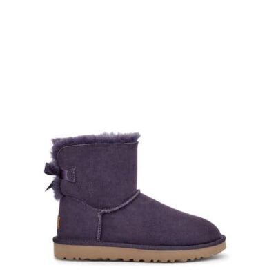 UGG Mini Bailey Bow II Laarzen voor Dames in Nightshade, maat 37 | Shearling