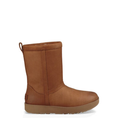 UGG Classic Short Leather Waterproof Laarzen voor Dames in Chestnut, maat 36 | Leder