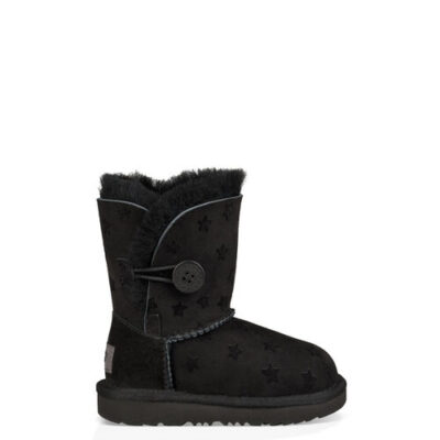 UGG Bailey Button II Stars voor Peuters in Black, maat 28 | Shearling