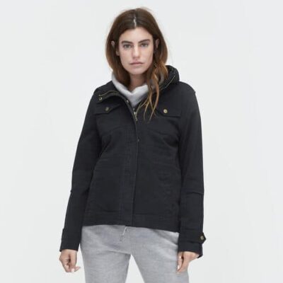 UGG Convertible Field Jacket voor Dames in Black, maat XS | Katoenmix