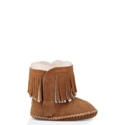 UGG Branyon Fringe voor Babies in Chestnut/Metallic, maat 18 | Suede