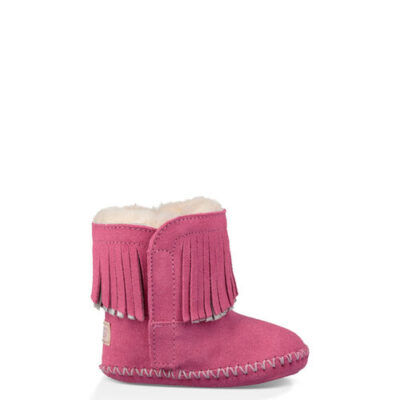 UGG Branyon Fringe voor Babies in Pink Azalea/Metallic, maat 16 | Suede