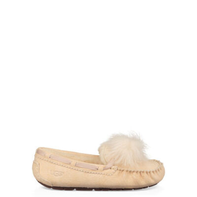 UGG Dakota Pom Pom Pantoffels voor Dames in Cream, maat 42 | Shearling/Suede