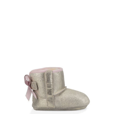 UGG Jesse Bow II Metallic Laarsjes voor Babies in Gold, maat 20.5 | Suede