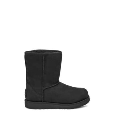 UGG Classic Short II Waterproof Laarzen voor Kinderen in Black, maat 30 | Leder