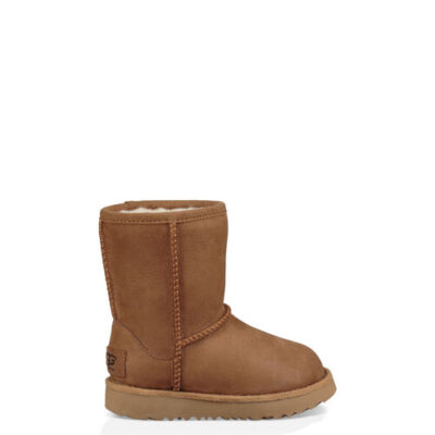 UGG Classic Short II Waterproof Laarzen voor Peuters in Chestnut, maat 23.5 | Leder