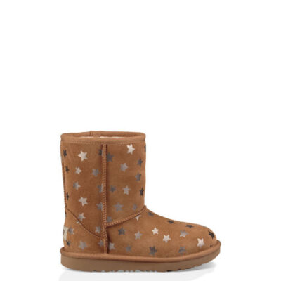 UGG Classic Short II Stars Laarzen voor Kinderen in Chestnut, maat 33.5 | Shearling