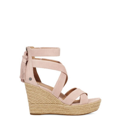 UGG Raquel Sandalen met Hak voor Dames in Quartz, maat 40 | Suede