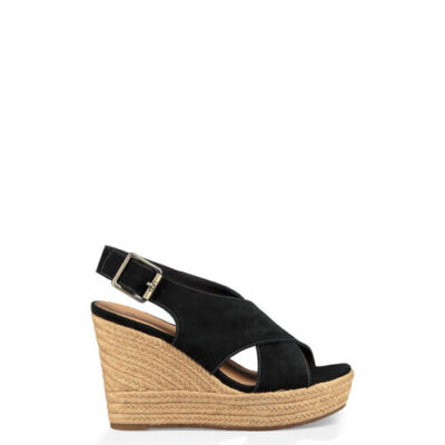 UGG Harlow Sandalen met Hak voor Dames in Black, maat 40.5 | Suede