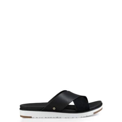 UGG Kari Slide Sandalen voor Dames in Black, maat 36 | Leder